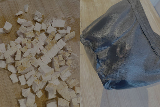 Nasse Leckerli und ein duchfeuchteter, nicht dichter Leckerlibeutel